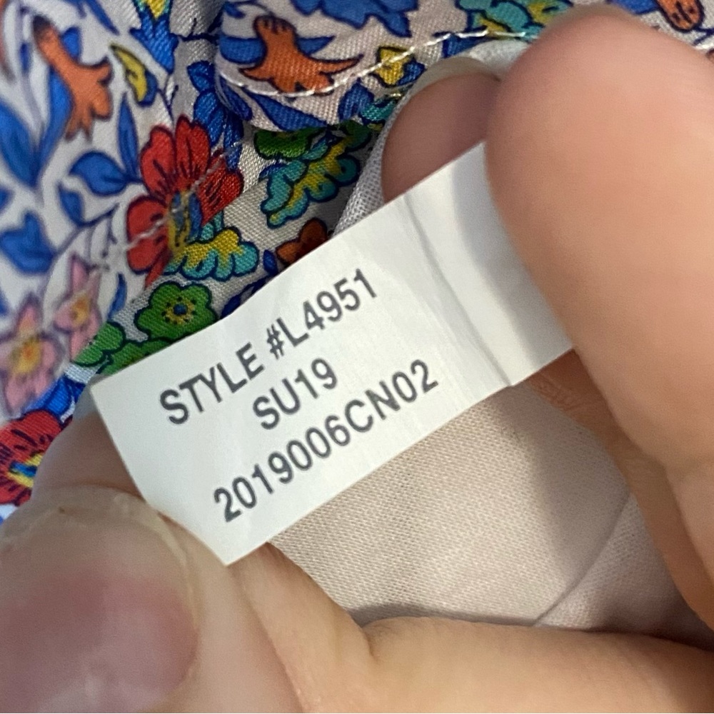 J. Crew Liberty Floral Cotton Sosi Ruffle Dress - Picture 10 of 10